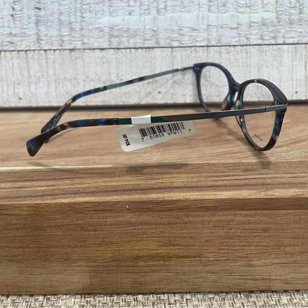 Designer Look WT VIC Pippa Blue Tortoise Square Semi Cat FRAMES 51-15-135 (NWT)